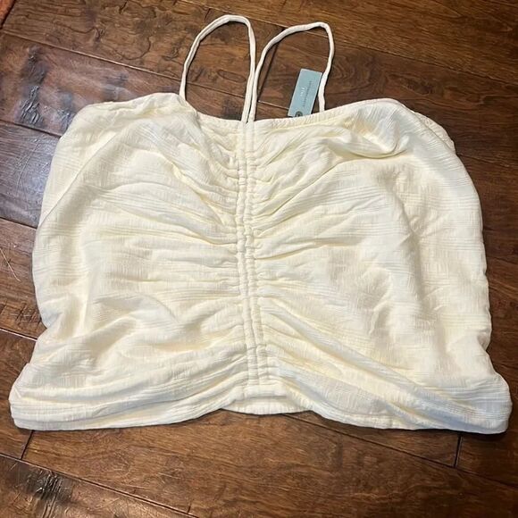 Pilcro Ruched Ribbed Halter, 3X! - Picture 2 of 10